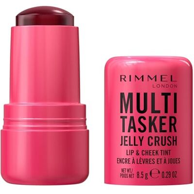 Rimmel London Rimmel Multi-Tasker Jelly Crush Blush e Lip Stain, Profumazione alla fragola, Formula leggera e idratante, 8.5 g, 150 Red Pepper Rimmel London Rimmel Multi-Tasker Jelly Crush Blush e Lip Stain, Profumazione alla fragola, Formula leggera e idratante, 8.5 g, 150 Red Pepper
