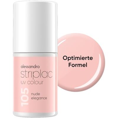 alessandro Striplac Smalto UV Nude Elegance – coprente e antigraffio fino a 15 giorni – facile da applicare – Tecnologia di rimozione delicata – Vegano – Rosa, 6,5 ml alessandro Striplac Smalto UV Nude Elegance – coprente e antigraffio fino a 15 giorni – facile da applicare – Tecnologia di rimozione delicata – Vegano – Rosa, 6,5 ml