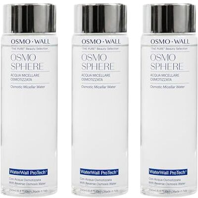 Osmowall KIT 3 OSMO SPHERE ACQUA MICELLARE DETERGENTE STRUCCANTE da 200 ml l'una. Strucca Viso, Occhi, Labbra. Elimina trucco, impurità, smog e agenti inquinanti. Osmowall KIT 3 OSMO SPHERE ACQUA MICELLARE DETERGENTE STRUCCANTE da 200 ml l'una. Strucca Viso, Occhi, Labbra. Elimina trucco, impurità, smog e agenti inquinanti.