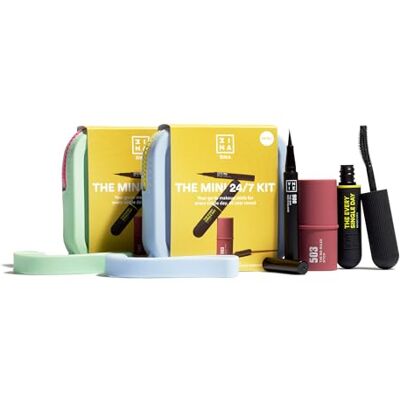 3ina MAKEUP THE MINI 24/7 KIT Set trucco The 24H Pen Eyeliner 900 + The Every Single Day Mascara + The No-Rules Stick 503 Formato da viaggio Vegan Cruelty Free 3ina MAKEUP THE MINI 24/7 KIT Set trucco The 24H Pen Eyeliner 900 + The Every Single Day Mascara + The No-Rules Stick 503 Formato da viaggio Vegan Cruelty Free