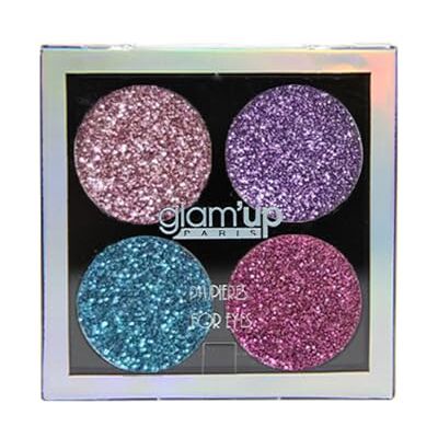 GLAM UP Glam'Up Paris Ombretto glitterato – Palette di ombretti glitterati, 4 colori glitterati, ultra pigmentati, effetto metallizzato, lunga durata, texture gel, n. 9 GLAM UP Glam'Up Paris Ombretto glitterato – Palette di ombretti glitterati, 4 colori glitterati, ultra pigmentati, effetto metallizzato, lunga durata, texture gel, n. 9
