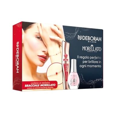 DEBORAH Milano Set Beauty Donna con Gioiello, Include Mascara Volumizzante con Olio di Melograno, Smalto Unghie Gel Effect e Bracciale Morellato in Acciaio Inossidabile con Boule in Smalto Rosso DEBORAH Milano Set Beauty Donna con Gioiello, Include Mascara Volumizzante con Olio di Melograno, Smalto Unghie Gel Effect e Bracciale Morellato in Acciaio Inossidabile con Boule in Smalto Rosso