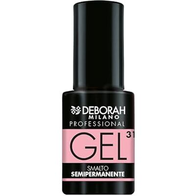 DEBORAH Milano Professional Smalto Gel Semipermanente N.31 Mademoiselle, Effetto Plumping a Lunga Durata, Dona Unghie Intense e Brillanti, 4.5 ml DEBORAH Milano Professional Smalto Gel Semipermanente N.31 Mademoiselle, Effetto Plumping a Lunga Durata, Dona Unghie Intense e Brillanti, 4.5 ml