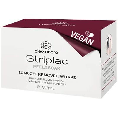 alessandro Striplac Soak Off Remover Wraps, 50 pezzi alessandro Striplac Soak Off Remover Wraps, 50 pezzi