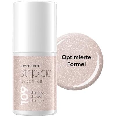 alessandro Striplac Smalto UV Shimmer Shower, coprente e antigraffio fino a 15 giorni, facile da applicare, con tecnologia di rimozione delicata, vegano, tortora, 6,5 ml alessandro Striplac Smalto UV Shimmer Shower, coprente e antigraffio fino a 15 giorni, facile da applicare, con tecnologia di rimozione delicata, vegano, tortora, 6,5 ml