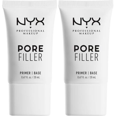 NYX PROFESSIONAL MAKEUP Primer Pore Filler Base Trucco 12h Finish Traslucido Uniforma Incarnato Minimizza Pori Linee Sottili Imperfezioni Formula Vegana con Vitamina E 2 Flaconi da 20ml NYX PROFESSIONAL MAKEUP Primer Pore Filler Base Trucco 12h Finish Traslucido Uniforma Incarnato Minimizza Pori Linee Sottili Imperfezioni Formula Vegana con Vitamina E 2 Flaconi da 20ml