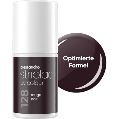 alessandro Striplac Smalto UV Rouge Noir, coprente e resistente ai graffi, fino a 15 giorni, facile da applicare, tecnologia di rimozione delicata, vegano, rosso, 6,5 ml alessandro Striplac Smalto UV Rouge Noir, coprente e resistente ai graffi, fino a 15 giorni, facile da applicare, tecnologia di rimozione delicata, vegano, rosso, 6,5 ml