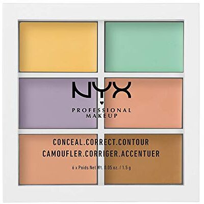 NYX PROFESSIONAL MAKEUP Palette Colour Correcting, Palette 6 Correttori per Correggere le Imperfezioni, Tonalità Cremose, Confezione da 1 NYX PROFESSIONAL MAKEUP Palette Colour Correcting, Palette 6 Correttori per Correggere le Imperfezioni, Tonalità Cremose, Confezione da 1