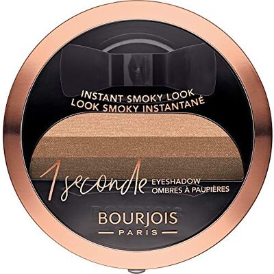Bourjois , Ombretto One Seconde Eyeshadow, Palette Ombretti per Smokey Eye a Lunga Durata, 02 Brun-ette a Dorée, 3 g Bourjois , Ombretto One Seconde Eyeshadow, Palette Ombretti per Smokey Eye a Lunga Durata, 02 Brun-ette a Dorée, 3 g