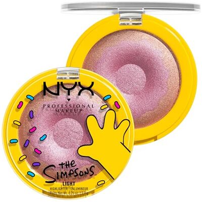 NYX PROFESSIONAL MAKEUP Illuminante In Polvere, Effetto Glow, Con Burro di Mango, Karité e Mandorla, Homer Simpson Donut Highlighter, Tonalità: 01 Donut Mind If I Do, 7,1 g NYX PROFESSIONAL MAKEUP Illuminante In Polvere, Effetto Glow, Con Burro di Mango, Karité e Mandorla, Homer Simpson Donut Highlighter, Tonalità: 01 Donut Mind If I Do, 7,1 g
