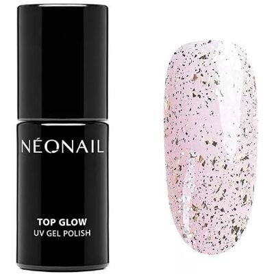 NÉONAIL Top Coat Semipermanente Unghie 7,2 ml Smalto Oro Top Glow Gold Flakes Gel Per Unghie UV Led Nail Polish Smalto Gel Top Coat Glitter NÉONAIL Top Coat Semipermanente Unghie 7,2 ml Smalto Oro Top Glow Gold Flakes Gel Per Unghie UV Led Nail Polish Smalto Gel Top Coat Glitter
