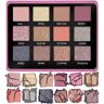 Lamora Palette Ombretti Nude Rosa Neutri 12 Colori Brillanti e Opachi Altamente Pigmentati per Trucchi Ombretto Occhi Natural Make Up Palette Ombretti Professionali Formato Viaggio Con Specchio