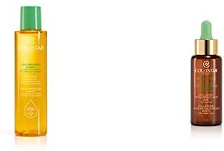 Collistar Olio Prezioso Corpo, Rassoda, nutre, tonifica e stimola la microcircolazione, Con zafferano e zenzero, Ottimo per il massaggio, 150ml & Attivi Puri Collagene + Acido Ialuronico Seno