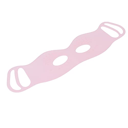 Generic Benda per Occhi Riutilizzabile, Processo di Taglio 3D, Cuscinetto per Occhi in Silicone Appeso con Fori per gli Occhi per Spa per gli Occhi, Occhiaie e Secchezza Oculare (PINK)