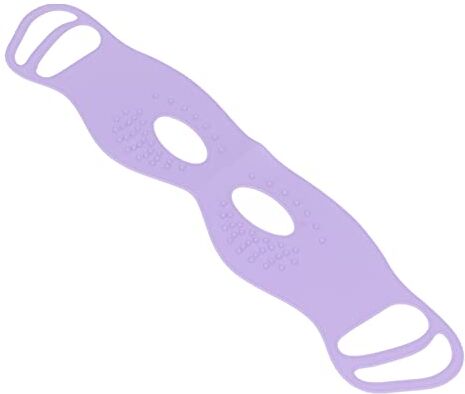 Generic Benda per Occhi Riutilizzabile, Processo di Taglio 3D, Cuscinetto per Occhi in Silicone Appeso con Fori per gli Occhi per Spa per gli Occhi, Occhiaie e Secchezza Oculare (PURPLE)