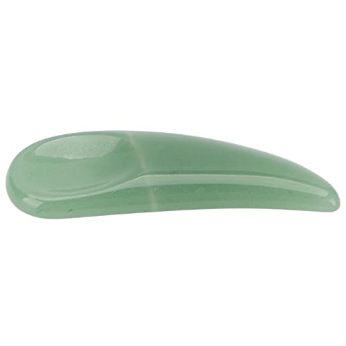 ZJchao Mini Spatola Cosmetica Curva Gua Sha Jadestone per Viso e Corpo più Lisci, Migliore Assorbimento dei Prodotti di Bellezza, Ampia Applicazione, Robusta e Riutilizzabile, più Usi