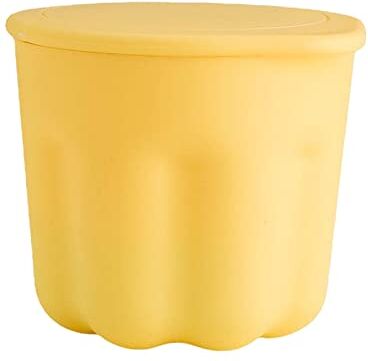 Generic per la della spazzola cosmetica in silicone per la della spazzola per la della spazzola cosmetica Ciotola per la della spazzola cosmetica applicabile alla spazzola cosmetica (Yellow, One Size)