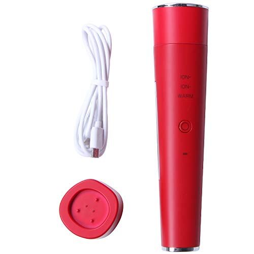 Panysilioer Rosso Portatile Massaggio Viso Asta USB Ricaricabile Essenza Vibrazione Inserimento Ridurre Anelli e Gonfiore
