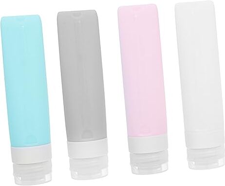 FRCOLOR 12 bottiglie di gel di silice, contenitore per liquidi, dimensioni da viaggio, lozione in schiuma, mini lozioni per le mani, per lozioni comprimibili, bottiglie per cosmetici da viaggio, porta