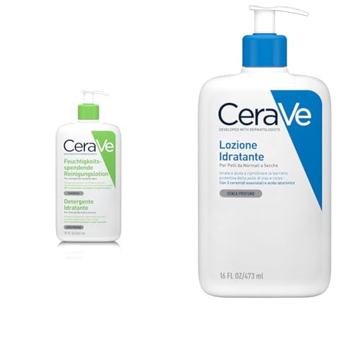 CeraVe Duo Maxi Detergente Idratante e Lozione idratante Viso e Corpo