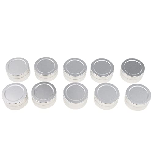 Generic Crema in Barattoli di di Balsamo per in Alluminio, Argento, B-10ML-3,5 x 1,8 cm