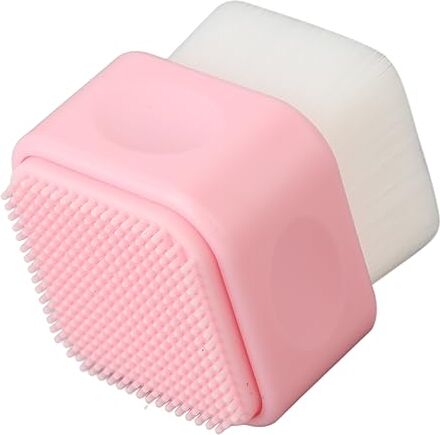 ZJchao Scrubber Viso in Silicone a Doppia estremità, Spazzola Detergente Viso Impermeabile per Punti Neri e Residui di Trucco, Pulizia Profonda, Esfolia la Pelle Morta, Massaggia la