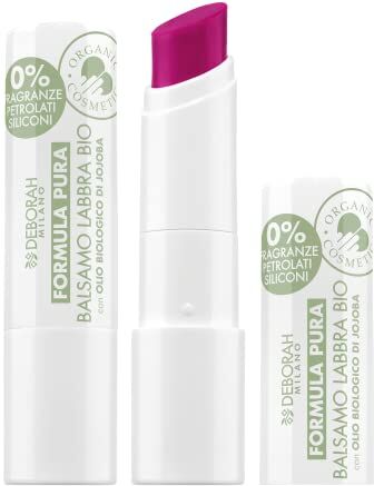 DEBORAH Milano Balsamo Labbra Colorato BIO Formula Pura Mauve n.9 SPF 10, cruelty free vegano, 100% origine naturale