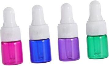 FRCOLOR 15 Pezzi Bottiglie a Rulli Flacone Contagocce Da 2 Ml Flaconi Contagocce in Vetro Bottiglia Vuota Di Olio Essenziale Bottiglia Di Vetro Vuota Bottiglia Di Olio Essenziale Bianca