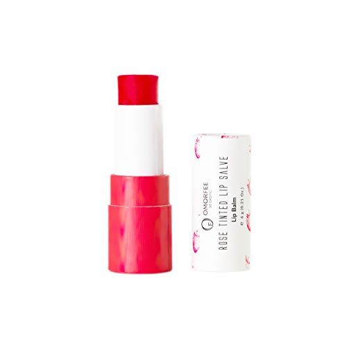 OMORFEE BE EXOTIC OF OMORFEE Balsamo per labbra colorato 100% biologico, lucidalabbra naturale, aroma di fragola, barbabietola e burro di cacao, balsamo per le labbra idratante. Tinted Lip Balm Stick 6g