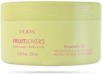 Pupa Fruit Lovers Scrub Corpo 001 Avocado Bio Ml.250 L’energia della frutta Bio al servizio della bellezza.