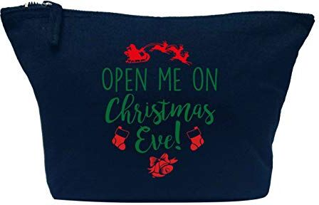 Creative Flox Trousse per trucco creativo, motivo: Open me on Christmas Eve