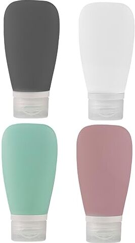 FRCOLOR 12 Pz Bottiglia Di Gel Di Silice Lavaggio Del Corpo Da Viaggio Bottiglia Secondaria Per Emulsione Mano Viaggiare Silicone Alimentare Domestico Gel Di Silicone