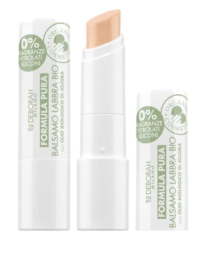 DEBORAH Milano Balsamo Labbra Colorato BIO Formula Pura Caramel n.2 SPF 10, cruelty free vegana, 100% origine naturale