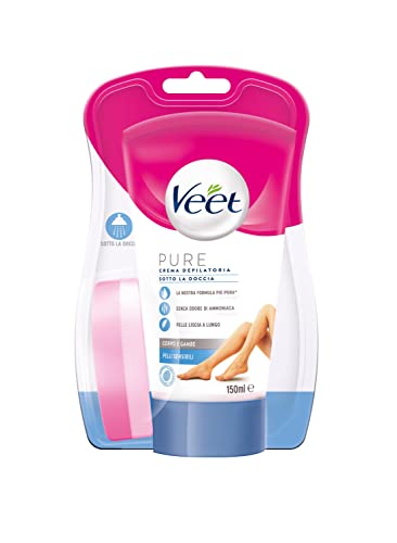 VEET Silk & Fresh Technology Crema Depilatoria Sotto la Doccia per Pelli Sensibili 0 ml