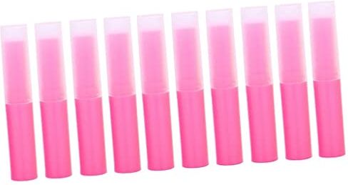 Generic 10 Pezzi per Maniche Vuote per Rossetto riempimento, Rosa