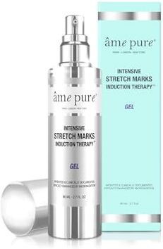 Pure ® Intensive Stretch Marks Induction Therapy™ Gel per Dermaroller con Micro Aghi Trattamento Anti Smagliature per Ridurre le Cicatrici (80ml)