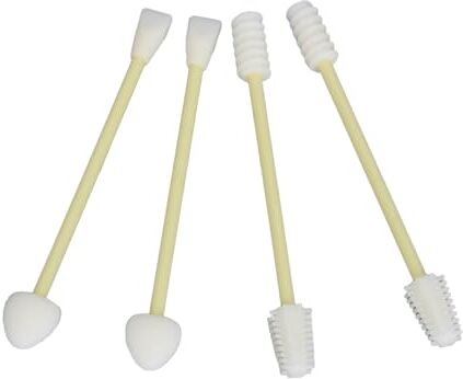 Generic Tamponi di Cotone Riutilizzabili in Silicone per Trucco da 4 Pezzi per Orecchie Cosmetici di Bellezza per Bambini, Design a Doppia estremità, Leggeri e Portatili