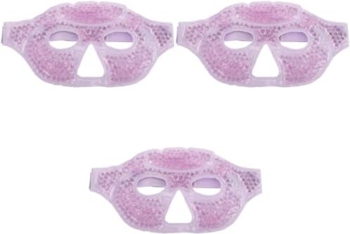 FRCOLOR 3 Pz Mezza Maschera Di Ghiaccio Maschere Rinfrescanti Per Gli Occhi Maschera Per Il Sonno Degli Occhi Dormire Viola,porpora Borsa Del Ghiaccio Viaggiare Fresco Pvc