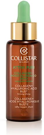 Collistar Attivi Puri Collagene + Acido Ialuronico Seno, Trattamento Urto che ridensifica, ricompatta la pelle e previene le smagliature, Ottimo per seno rilassato, Liquido, 50 ml