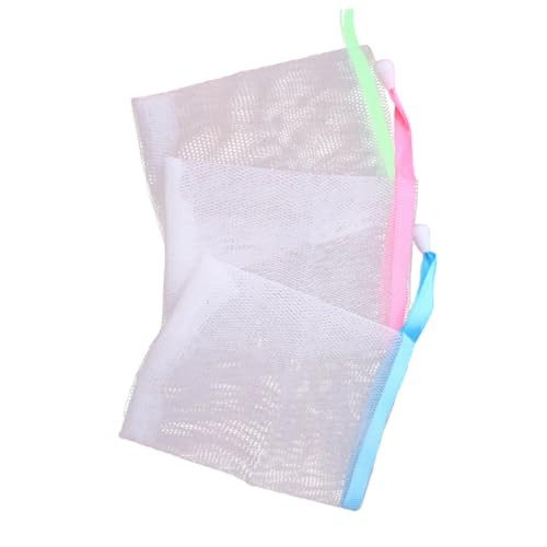 DOITOOL 10 Pezzi borsa nylon Borsa di nylon salvasapone risparmiatore di sapone a rete borsa a rete pulizia salvietta da bagno