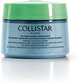 Collistar Talasso Scrub Tonificante corpo con sali marini per un'azione esfoliante e idratante ed estratto di Ginepro per un effetto tonificante e defaticante, per tutti i tipi di pelle, 700g