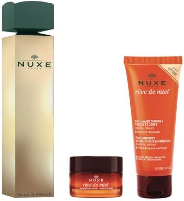 Nuxe Reve de Miel Cracker Balsamo Labbra 15g + Detergente Viso e Corpo 100ml