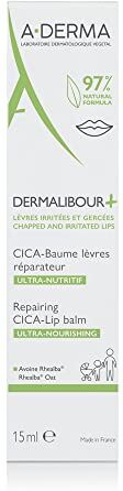 A-Derma Dermalibour + Riparazione Labbra Cica-balm 15ml