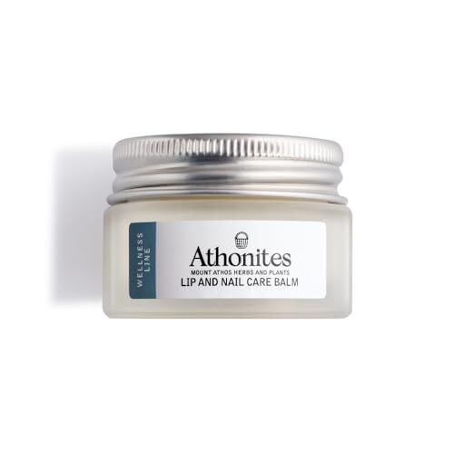 VATOPEDI MONASTERY MOUNT ATHOS Athonites Balsamo labbra e unghie (15ml) 93% biologico Trattamento puro e intenso con calendula, cera d'api e propoli Idrata, nutre e protegge per tutti i tipi di pelle Senza profumo