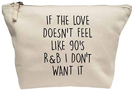 Flox Trousse creative, con scritta"If the Love Doesn't Feel Like 90's r&b I Don't Want it