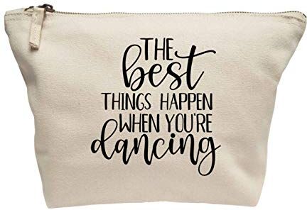 Creative Flox Trousse per trucco, motivo: Best Things Happen Dancing