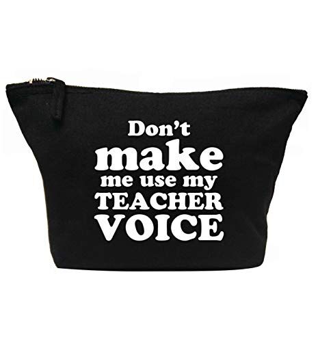 Creative Flox Trousse per trucchi con scritta"Use my Teacher Voice