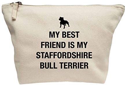 Creative Flox Trousse per trucchi creativa, motivo: Staffordshire Bull Terrier