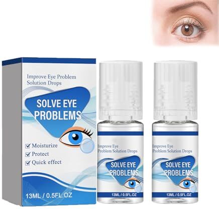 Generic Myopia Reversal Eye Drops,Myopia Eye Drops,Soothing Eye Drops For Dry Eyes,Improve Eye Problem Solution Drops,Alleviate Eye Fatigue, Clear Eyesight (2pcs)