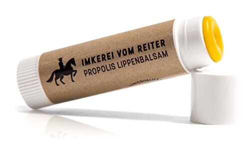 Nuonove Vom Reiter balsamo per labbra alla propoli, 1 pezzo, burrocacao (6g), 100% prodotto naturale, cura delle labbra, prodotto dalle api, cura della pelle.